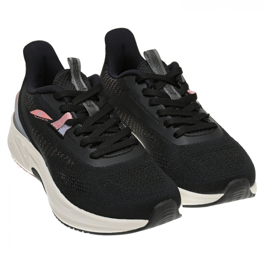 Базовые кроссовки с розовыми деталями, черные 361 Degree | Фото 1