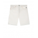 Белые джинсовые бермуды MM6 Maison Margiela | Фото 1