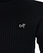 Черная водолазка с логотипом из страз Monnalisa | Фото 3