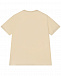 Светло-бежевая футболка с принтом &quot;волк&quot; Emporio Armani | Фото 2