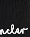 Черная шерстяная шапка с лого Moncler | Фото 5