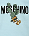 Костюм спортивный с логотипом свитшот + брюки, светло голубой Moschino | Фото 5