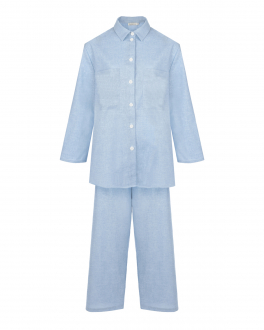 Голубой костюм: рубашка и брюки Zhanna and Anna Голубой, арт. ZASS000000010 | Фото 1