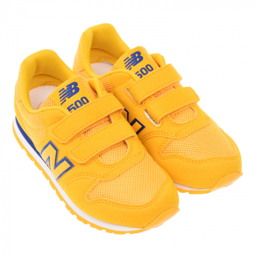 Желтые кроссовки на липучках NEW BALANCE | Фото 1