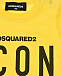 Желтая футболка с принтом Dsquared2 | Фото 4