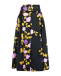 Черная юбка с цветочным принтом MSGM | Фото 1