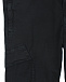 Черные брюки с карманами карго  | Фото 4