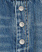 Голубые джинсы с застежкой на пуговицы MM6 Maison Margiela | Фото 3
