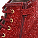Ботинки из кожи с глиттером Monnalisa | Фото 8