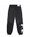 Черные спортивные брюки с белым принтом MSGM | Фото 2