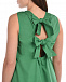 Зеленое платье с бантами на спинке Attesa | Фото 8