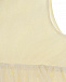 Кремовое платье с кружевом по подолу Fendi | Фото 3