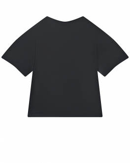 Черная футболка с белым лого Dolce&Gabbana Черный, арт. L4JTEG G7D8T N0000 | Фото 2