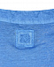 Голубая льняная футболка с отделкой из трикотажа 120% Lino | Фото 7