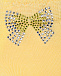 Носки с бантом из стразов, желтые Story Loris | Фото 2