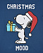 Синяя футболка с принтом &quot;christmas mood&quot; Saint Barth | Фото 3