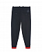 Синие брюки с логотипом на манжетах Moncler | Фото 2