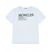 Белая футболка с логотипом Moncler | Фото 1