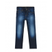 Темно-синие slim джинсы Emporio Armani | Фото 1