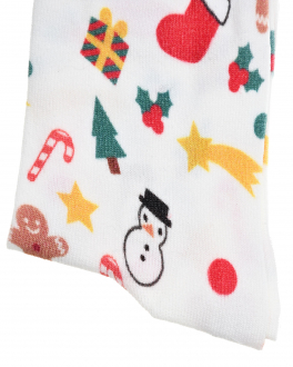 Белые носки с новогодним принтом Falke Белый, арт. 10497 2000 | Фото 2