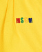 Желтые шорты с лого MSGM | Фото 4