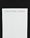 Черная футболка с белым прямоугольным принтом Calvin Klein | Фото 3