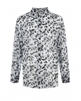 Удлиненная блузка с цветочным принтом Dorothee Schumacher Мультиколор, арт. 549802 089 | Фото 1