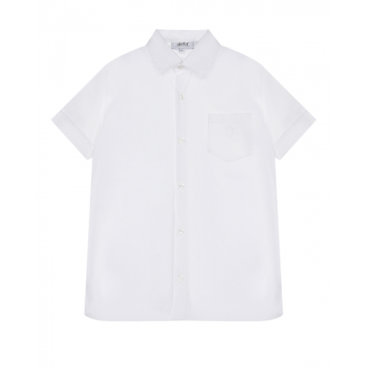 Белая рубашка с накладным карманом Aletta | Фото 1