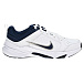 Кроссовки на шнуровке с темно-синим логотипом, белые Nike | Фото 2