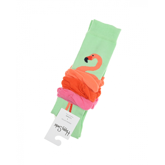 Носки с декором &quot;фламинго&quot; Happy Socks | Фото 1
