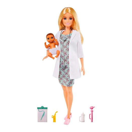 Игровой набор Кукла Барби доктор педиатр с малышом пациентом Barbie | Фото 1