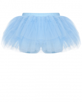 Пышная юбка голубого цвета Philosophy di Lorenzo Serafini Kids Голубой, арт. PJGO81 TU74-BH012 9012 | Фото 2