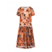 Оранжевое платье с цветочным принтом Vivetta | Фото 1
