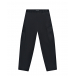 Черные вельветовые брюки с накладными карманами Emporio Armani | Фото 1