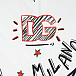 Белое одеяло с лого и текстовым принтом, 77x82 см Dolce&Gabbana | Фото 3
