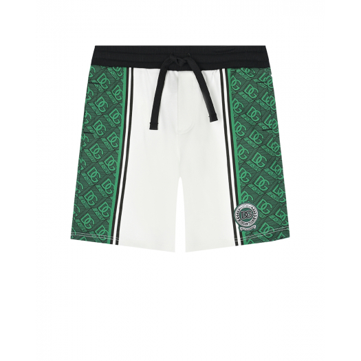 Бело-зеленые бермуды Dolce&Gabbana | Фото 1