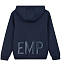 Темно-синяя толстовка-худи с объемным логотипом Emporio Armani | Фото 2