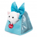 Мягкая игрушка &quot;Котёнок в сумочке с бантиком&quot; 15x18x15 см Trudi | Фото 1