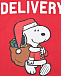 Красная толстовка с принтом &quot;Delivery mood&quot; Saint Barth | Фото 3