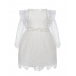 Белое платье с отделкой бусинами Eirene | Фото 1