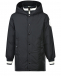Черная пуховая куртка с капюшоном Moncler | Фото 1