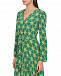 Зеленое платье с принтом &quot;калейдоскоп&quot; Saloni | Фото 7