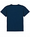 Синяя футболка с вышивкой &quot;корона и пчела&quot; Dolce&Gabbana | Фото 2