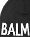 Черная шапка с белым логотипом Balmain | Фото 3
