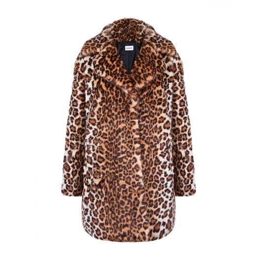 Леопардовое пальто из эко-меха Parosh | Фото 1