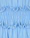Голубое приталенное платье 120% Lino | Фото 8