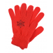 Красные перчатки со снежнкой из страз Catya | Фото 1