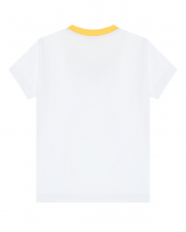 Белая футболка с принтом &quot;медвежонок и миньон&quot; Moschino Белый, арт. HWM03F LBA00 10101 | Фото 2