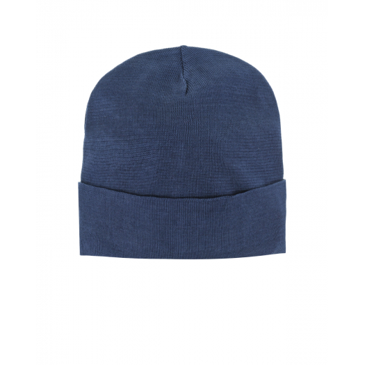 Синяя шапка из хлопка с отворотом Catya | Фото 1