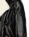 Черная куртка-авиатор из эко-кожи Monnalisa | Фото 5